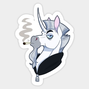 Bad Unicorn Dude Sticker